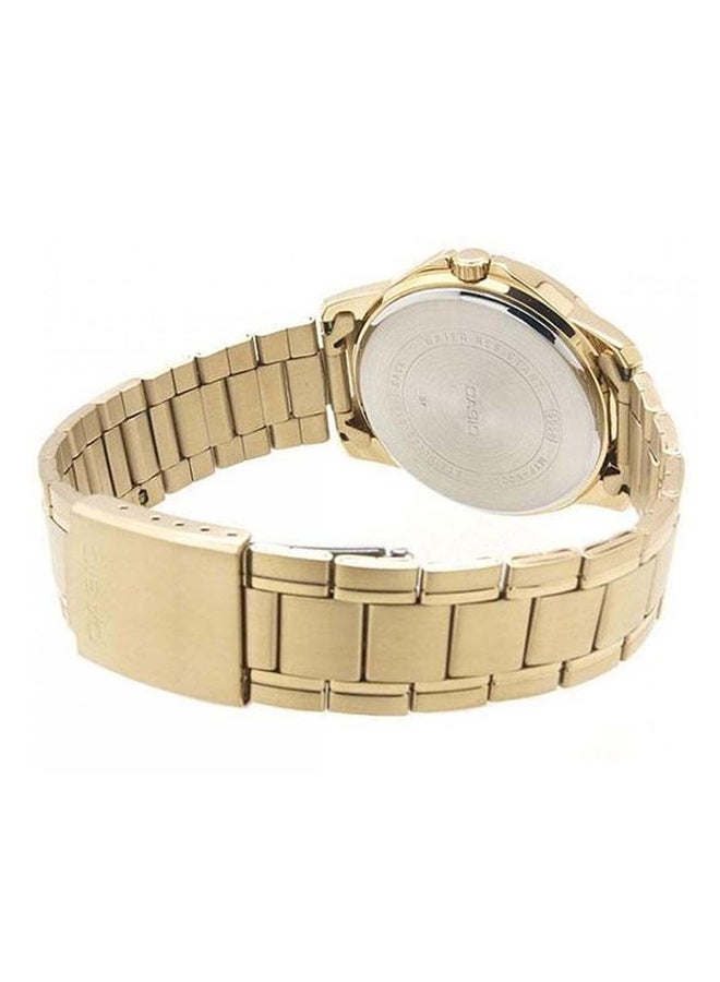 CASIO Men Water Resistant Analog Watch MTP- V004G - 7B - 40 mm - Gold - Image 2