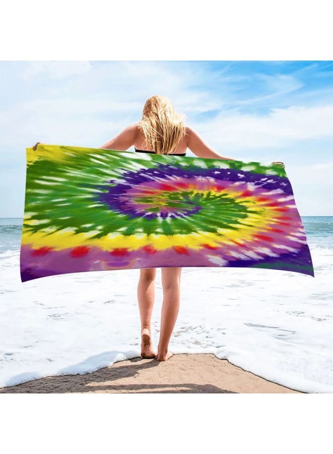 Double-sided Terry Printed Beach Towel Microfiber Adult Swimming Bath Towel Quick-drying Double-sided Velvet