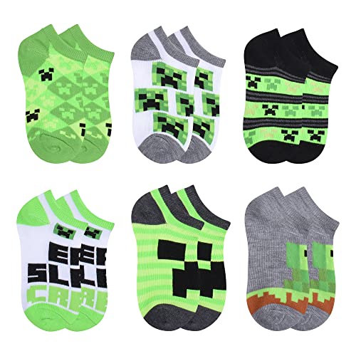 Minecraft Boy's Medium Green (6-Pack), 6/8 - Image 4