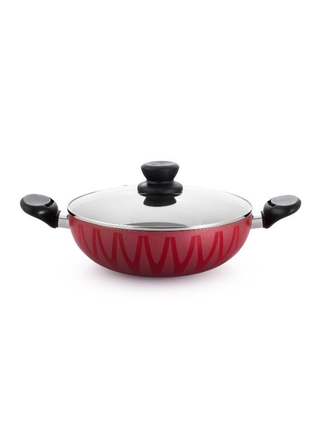 Bin shihoon 🍳 28cm Deep Fryer with Glass Lid – Modern Red Design for Perfect Everyday Cooking - Image 5