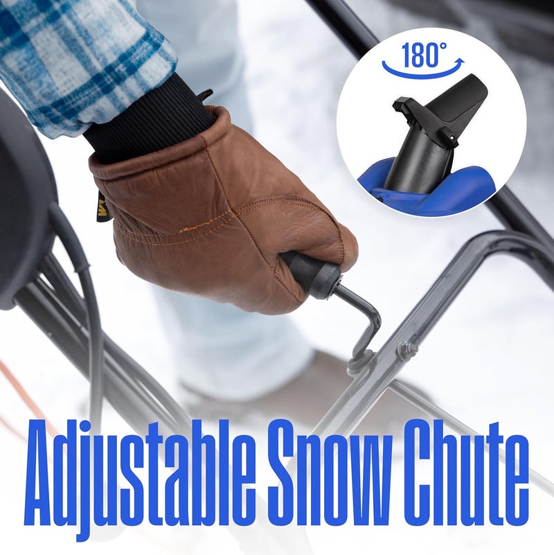 Westinghouse Westinghouse WSnow20 Corded Snow Blower 20 Inch Steel Auger Dual LED Lights 1800 Watt Motor Electric Snow Blower with 25ft Throwing Distance Plows 680lbsmin Adjustable Chute  - Image 5