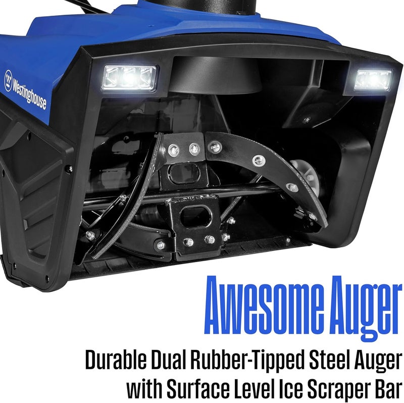 Westinghouse Westinghouse WSnow20 Corded Snow Blower 20 Inch Steel Auger Dual LED Lights 1800 Watt Motor Electric Snow Blower with 25ft Throwing Distance Plows 680lbsmin Adjustable Chute  - Image 4