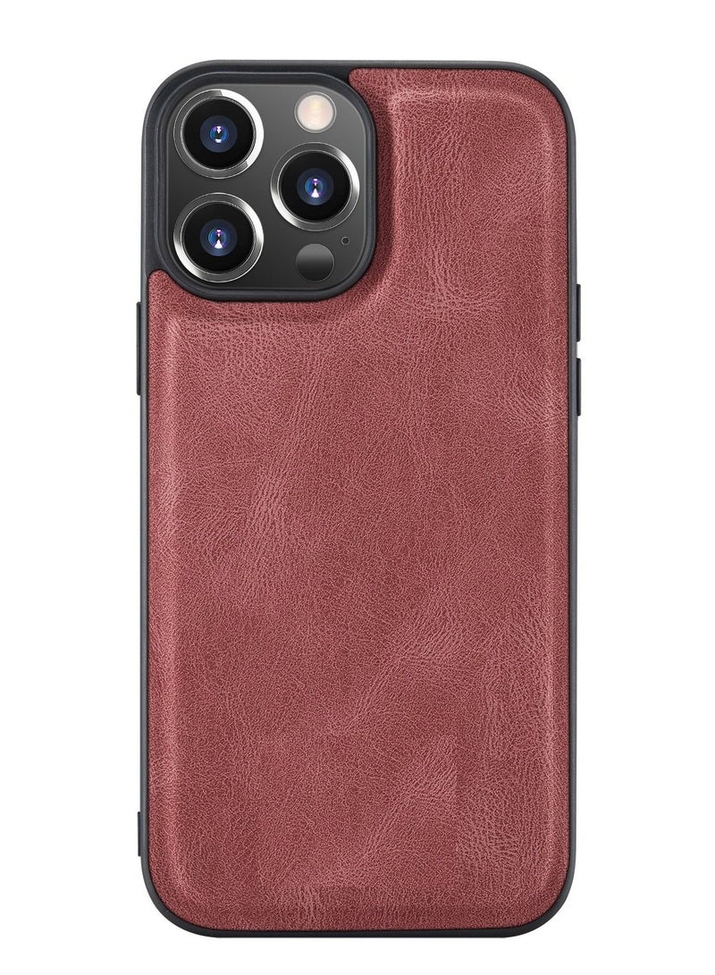 Suteni Leather Protective Back Cover Case Phone Case for iPhone - Image 1