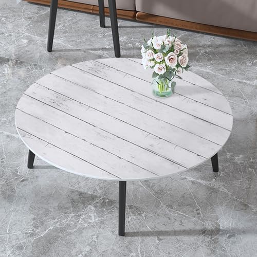 Abyssaly White Gray Wood Paper 17.71 in X 1003.9 in Self-Adhesive Removable Peel and Stick Wallpaper Decorative Wall Covering Vintage Wood Panel Interior Film for Home Decoration - Image 3