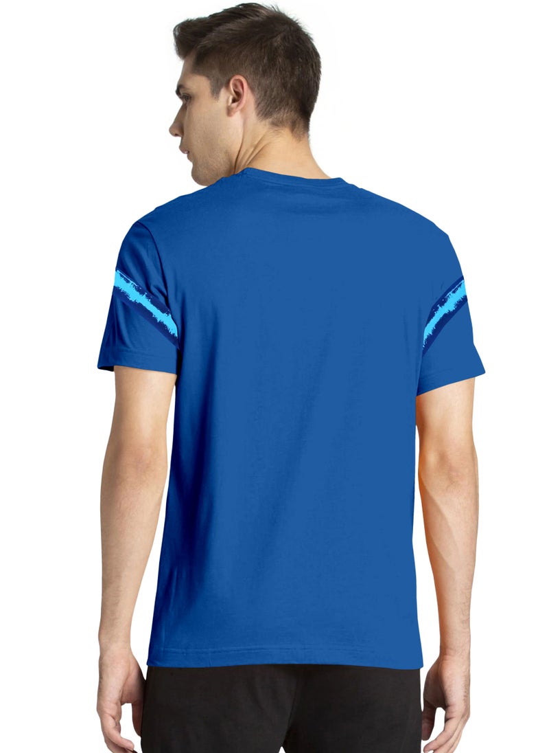 LAUREN Smith Men’s 100% Cotton Bio Wash Round Neck T-shirt with Chest Print - Image 4
