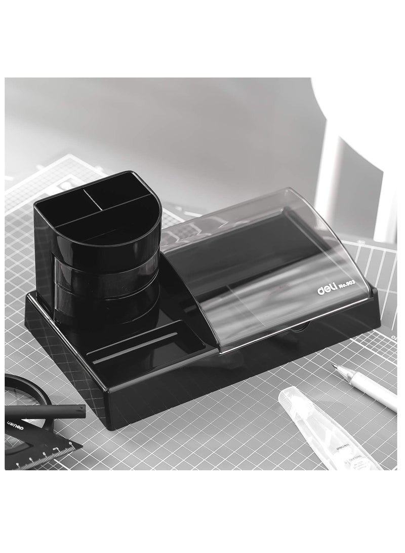 Deli Dual Section Desk Organizer With Pen Holder And Stationery Tray - Image 5