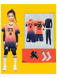 KUYING Children's High Elasticity Tight Fitting Clothing Sports Fitness Set Quick Drying Training Suit 
