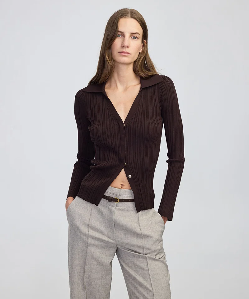 ابيكول Ribbed Knit Top