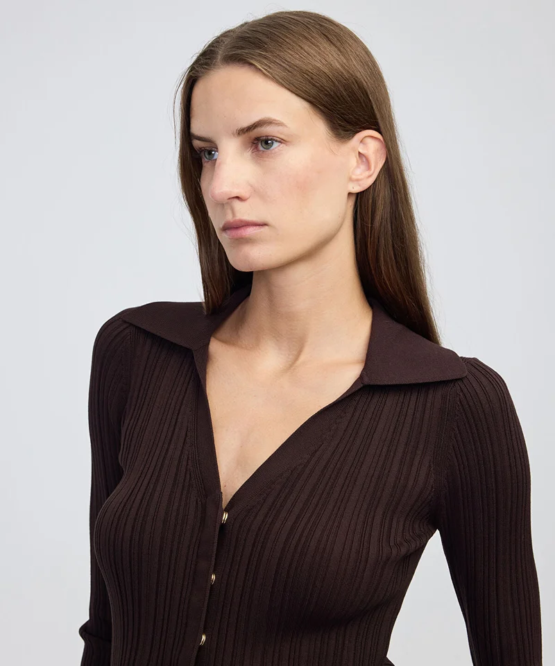 ابيكول Ribbed Knit Top