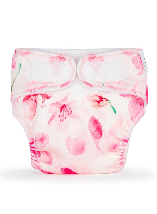 superbottoms Newborn Uno Cloth Diaper-Reusable & Washable Cloth Diaper For Newborn Babies From 0-3 Months (0-7 Kg),Softest & Safest Newborn Baby Cloth Diapers With Dry Feel Magic Pad (Cherry Blossom) - Image 2