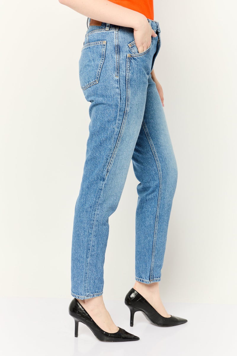 ESPRIT جينز نسائي كلاسيكي مقاس عادي مغسول غير قابل للتمدد، أزرق - Image 3
