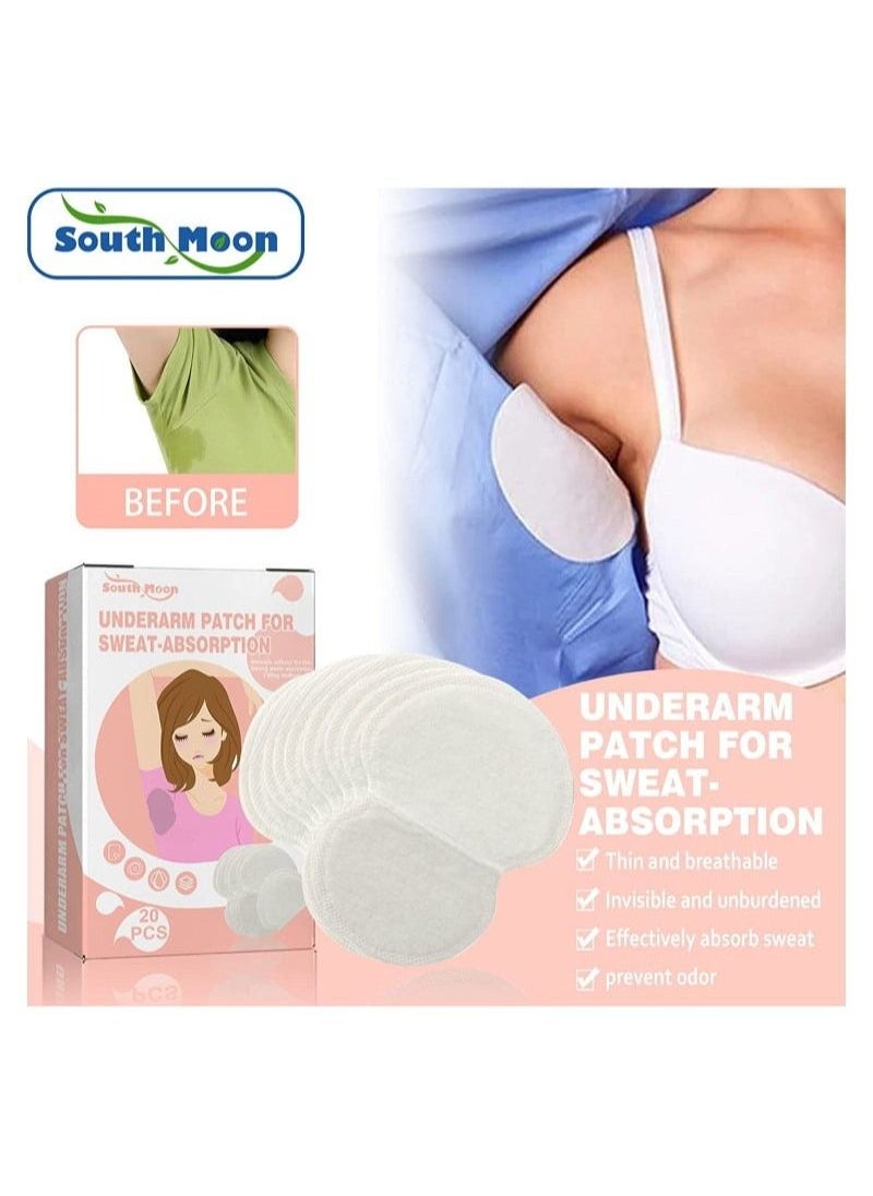 Generic - 40 Pcs Sweat Pads Underarm, Armpit Sweat Block for Sweating Women and Men, Premium Sweat Shield Fight Hyperhidrosis,Comfortable Unflavored Disposable Underarm Pads,Non Visible Dress Guards - Image 1