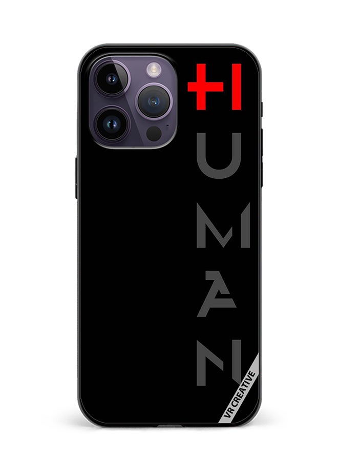 VR CREATIVE Protective Case Cover For Apple iPhone 16 Pro Max Black Design Multicolour