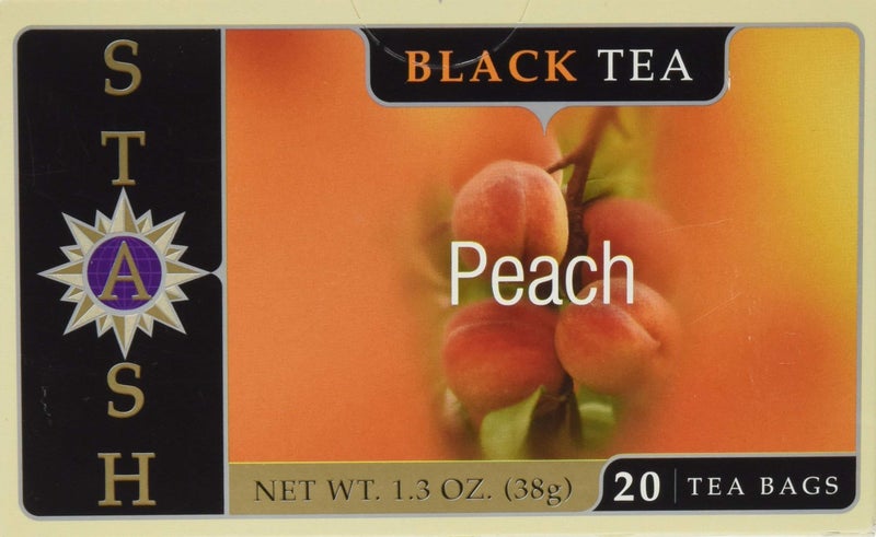 Stash Tea Black Tea Peach, 20 Count - Image 1