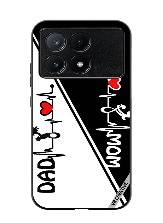 VR CREATIVE Protective Case Cover For Xiaomi Poco X6 Pro Mom Dad Design Multicolour - Image 1