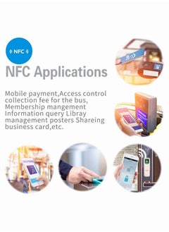 Excefore 5/10/20/30/50/80/100/150/200 piece NFC Tags NTAG215 NFC 215 Cards, 504 Bytes Memory NFC Business Card Blank NFC Cards Ntag215 NFC Chip for NFC Phone and Device Writeable Programmable  - Image 4