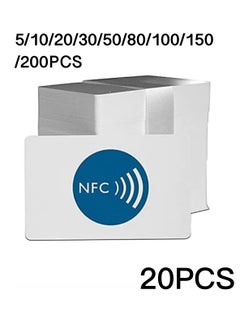 Excefore 5/10/20/30/50/80/100/150/200 piece NFC Tags NTAG215 NFC 215 Cards, 504 Bytes Memory NFC Business Card Blank NFC Cards Ntag215 NFC Chip for NFC Phone and Device Writeable Programmable  - Image 1