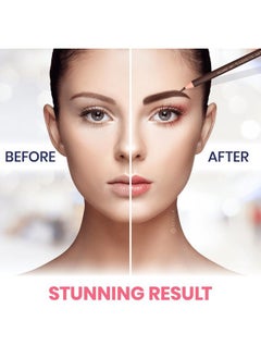 Stylia Waterproof Eyebrow Pencils For Women – Long-Lasting Microblading Supplies Brow Pencil, Perfect for Eyebrow Shaper, Filling & Defining Natural-Looking Brow - (12PC in 5 Colors)  - Image 5