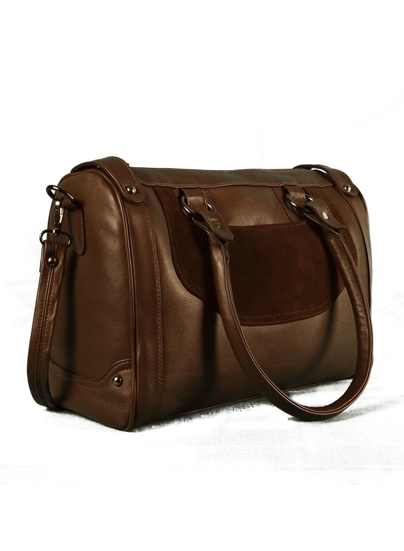 LEATHERIA Classic Genuine Leather Handbag for women - Large Size  - Image 1