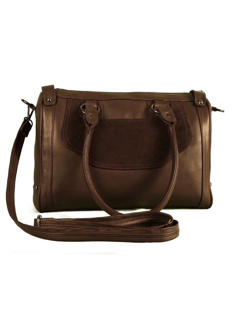 LEATHERIA Classic Genuine Leather Handbag for women - Large Size  - Image 5