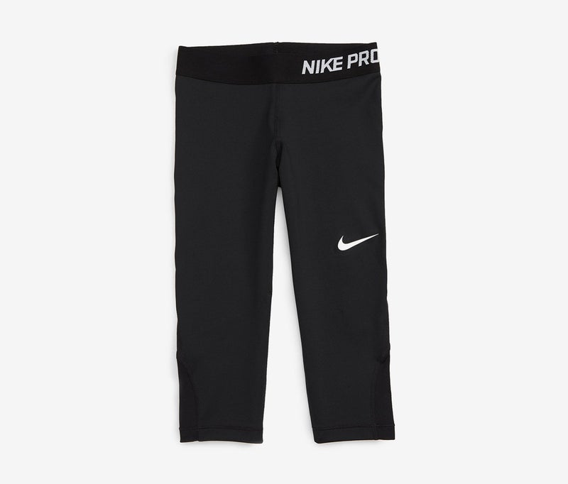 Nike Kids Girls Capri,Length Leggings, Black