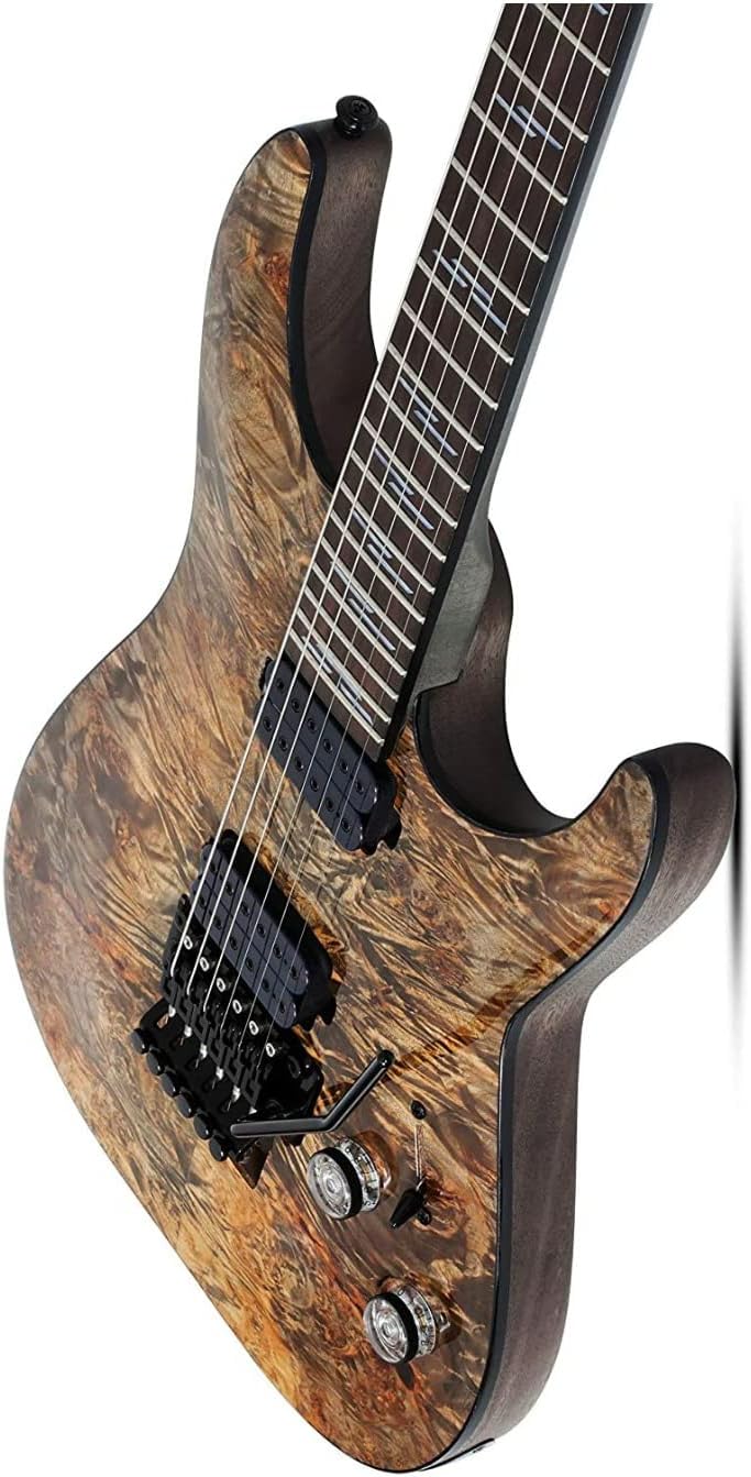 Schecter جيتار شيكتر 2454 أومن إليت 6 FR مع لوحة أصابع من خشب الورد وفلويد روز باللون الرمادي - Image 3