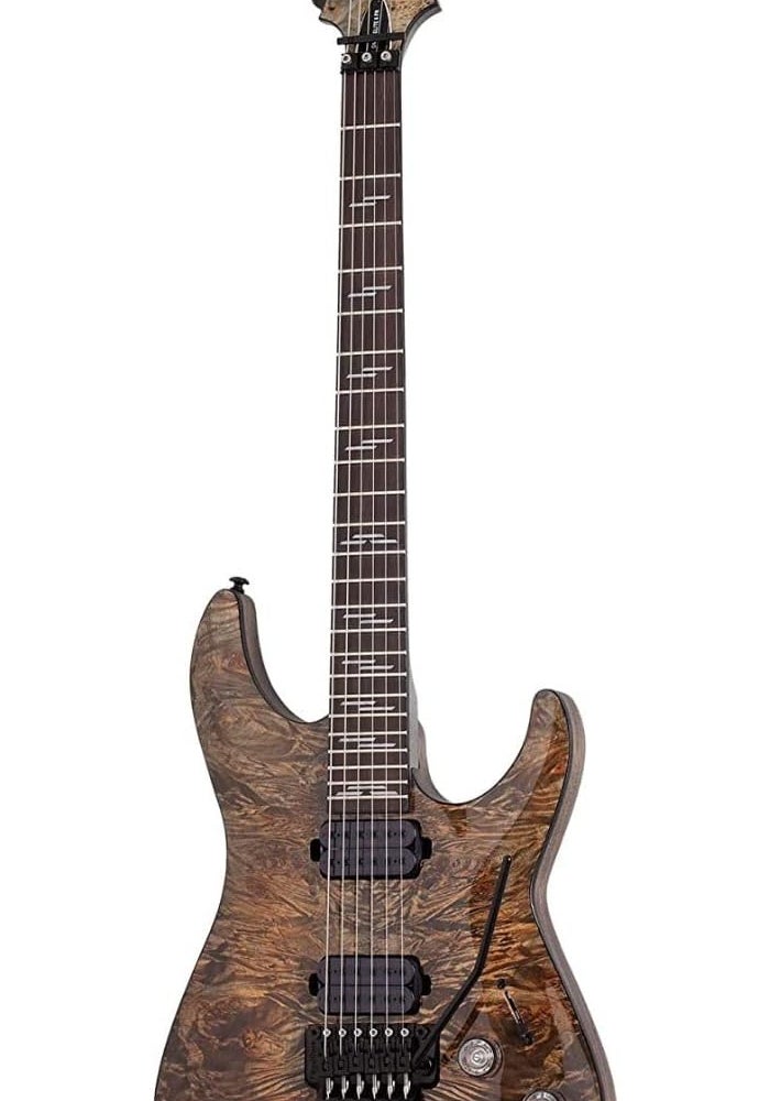 Schecter جيتار شيكتر 2454 أومن إليت 6 FR مع لوحة أصابع من خشب الورد وفلويد روز باللون الرمادي - Image 1