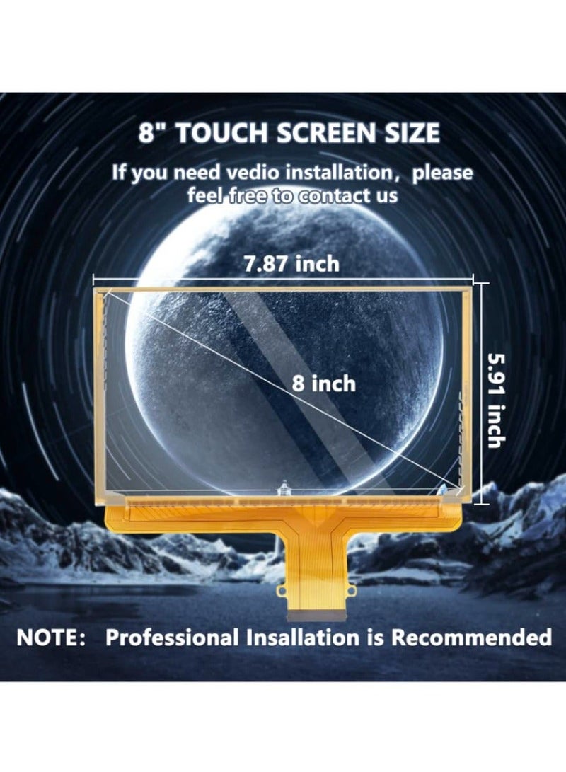 Generic Fit GMC 8" Touch Screen - Digitizer Navigation Radio Replacement New OEM for 2015-2018 Chevrolet Silverado Suburban Tahoe & GMC Yukon Sierra Replace DJ080PA-01A - Image 2