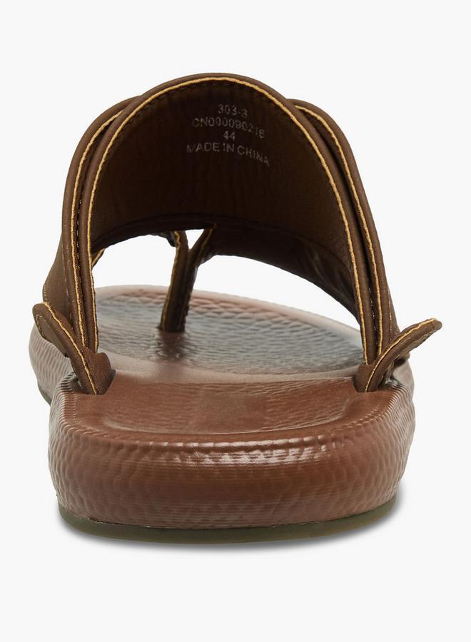Al Waha Men Toe Loop Detail Arabic Sandals - Image 5