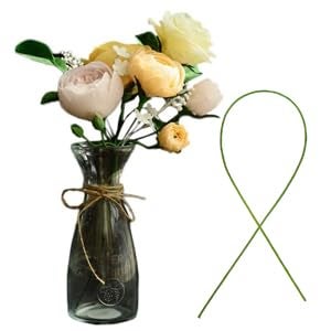 Arlai 100 Pcs 2 Gauge Floral Stem Wire 16 Inch Dark Green Floral Wire - DIY Artificial Flower Arrangements Wreath Making Supplies - Image 5