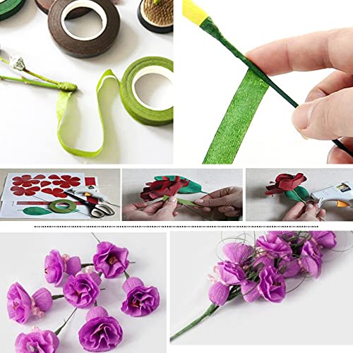 Arlai 100 Pcs 2 Gauge Floral Stem Wire 16 Inch Dark Green Floral Wire - DIY Artificial Flower Arrangements Wreath Making Supplies - Image 4