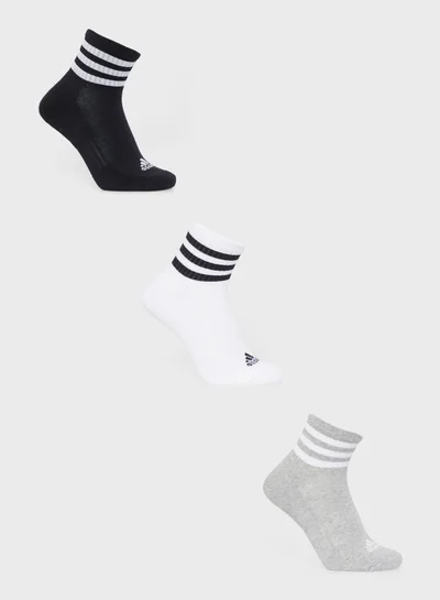 Adidas Adidas 3S C Spw Mid 3P U Grey Not Sports Specific Socks For Men & Women
