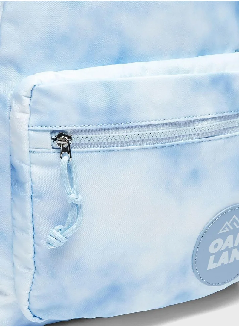 Oaklan by Shoexpress Logo Printed Backpack