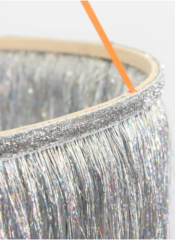 Meri Meri Silver Tinsel Chandelier