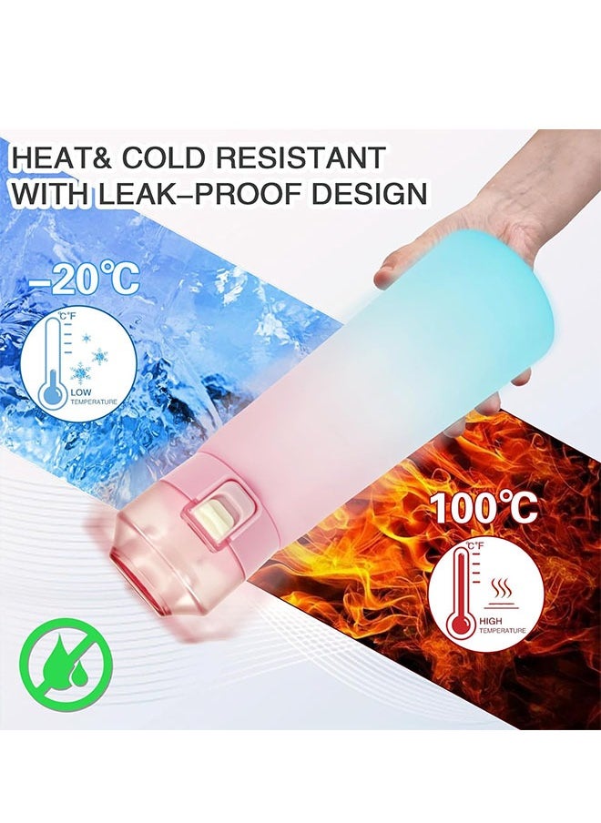Generic - Air Water Up Bottle, 650ML Scent Water Bottle with Air Water Flavour Pod,Leak Proof Sports Water Cup with Straw, Suitable for Outdoor Sports - Image 1