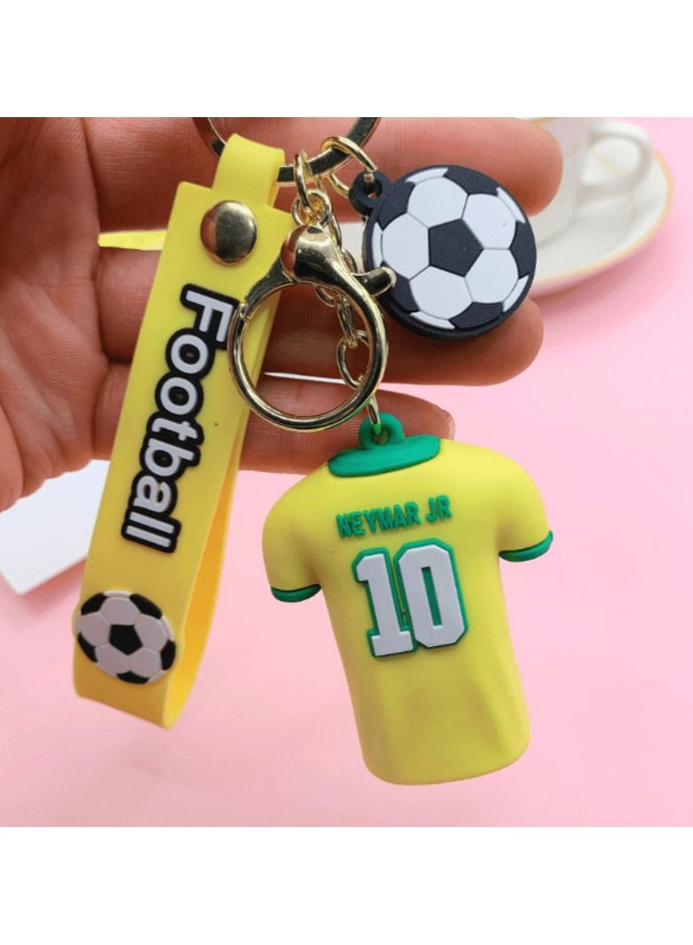 2022 كرة القدم كأس العالم مروحة تذكارية سلسلة المفاتيح قلادة سيارة المفاتيح - Image 1