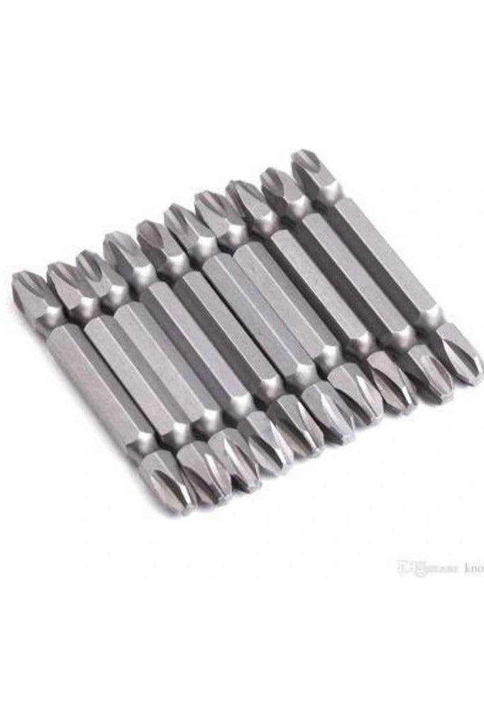 Hero Screwdriver Power Bit 2x110mm 2 Phillips Bit  Pack of 10 bits chrome - Image 2