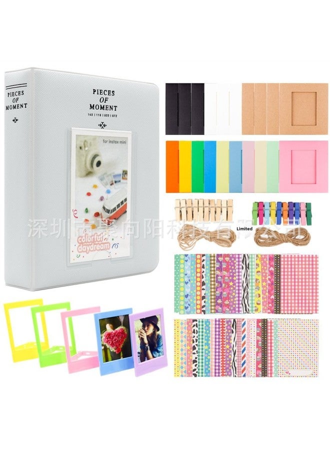 Generic PALLOT Camera Mini 12/11/9 8+8 Accessories 6 In 1 Set 3 Inch Photo Album Sticker Color Photo Frame-Color:Ice Blue  - Image 2