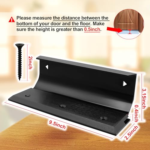 FLYINGAMZ Security Lock Door Brace Security Barricade House Double Safety Security Protection for blemished Door, Standard Doors, French Doors and Barricade All Your Doors - Dark Bronze. - Image 2
