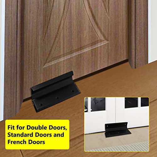 FLYINGAMZ Security Lock Door Brace Security Barricade House Double Safety Security Protection for blemished Door, Standard Doors, French Doors and Barricade All Your Doors - Dark Bronze. - Image 5