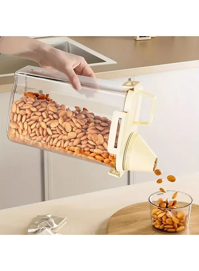 101 44oz Airtight Plastic Grain Dispenser With Measuring Cup And Pouring Spout - Image 2