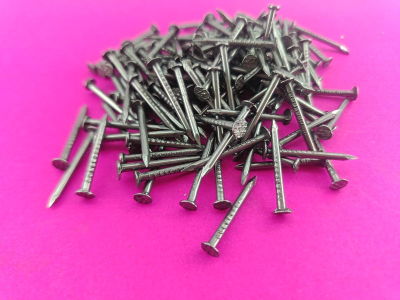 Advancedestore 1-Inch Multipurpose Nails – 100 Pieces | Strong Steel Nails for Wood, Wall, Shoes & DIY Use | Rust-Resistant & Durable (80 Grams) - Image 1