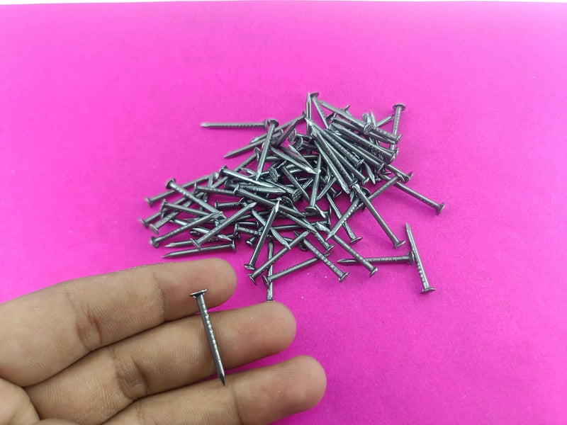 Advancedestore 1-Inch Multipurpose Nails – 100 Pieces | Strong Steel Nails for Wood, Wall, Shoes & DIY Use | Rust-Resistant & Durable (80 Grams) - Image 3