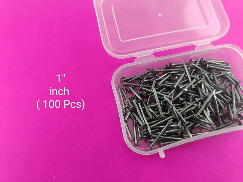 Advancedestore 1-Inch Multipurpose Nails – 100 Pieces | Strong Steel Nails for Wood, Wall, Shoes & DIY Use | Rust-Resistant & Durable (80 Grams) - Image 4