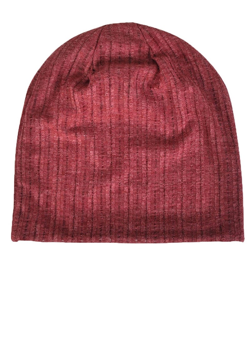 Loquat Unisex Infinity Scarf Headwear Cap Breathable Beanie Hat Red 