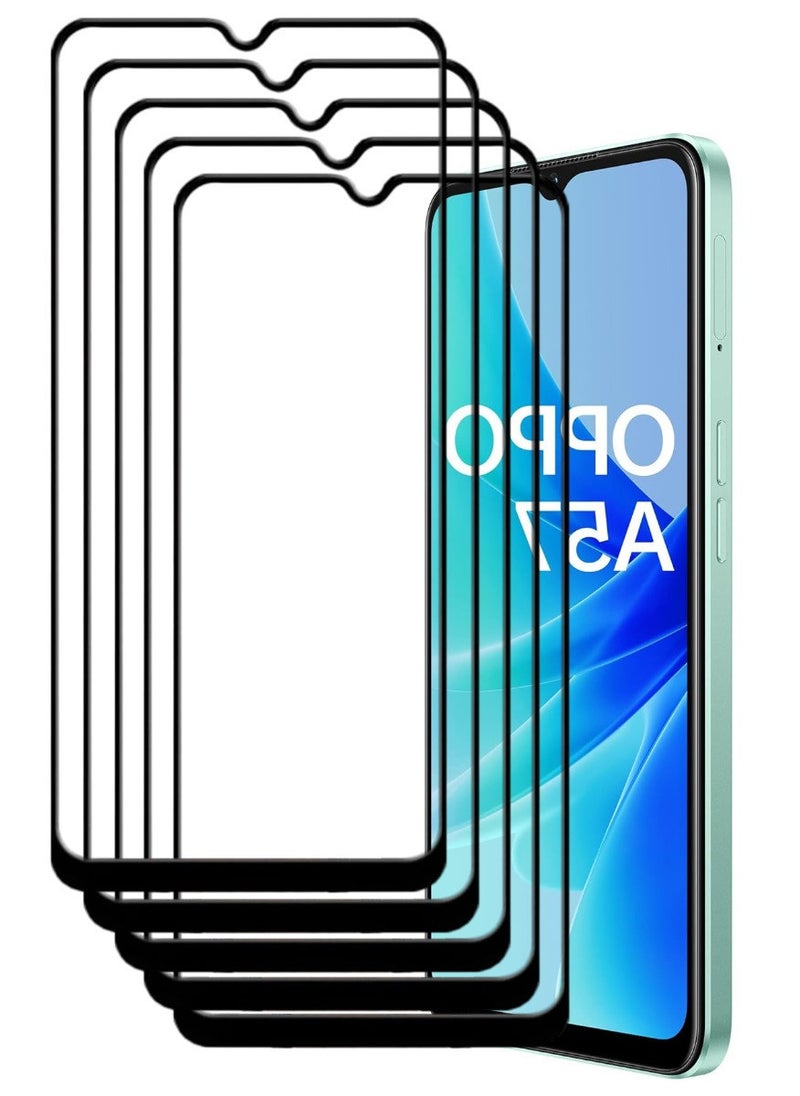 ACLIX 5 Pieces Antistatic ESD Dustproof Premium Quality High Definition Tempered Glass Screen Protector Designed For Oppo A57 - Image 1