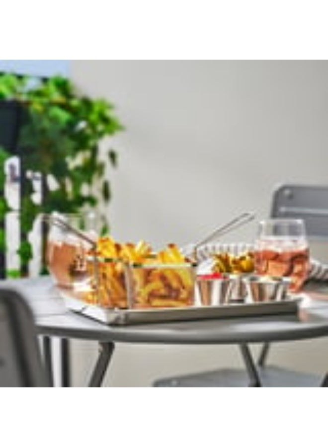 Ikea GRILLTIDER BBQ Serving Set - Stainless Steel - Simple and Durable Design (Baskets/Bowls) - Image 4