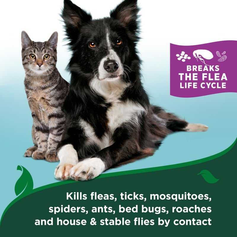 Vet's Best Natural Flea & Tick Home Spray for Cats â€“ Cotton Spice Scented Indoor Pest Control Mist â€“ Natural Flea Prevention with Certified Plant-Based Ingredients â€“ 96 oz Refill â€“ Made in USA - Image 5