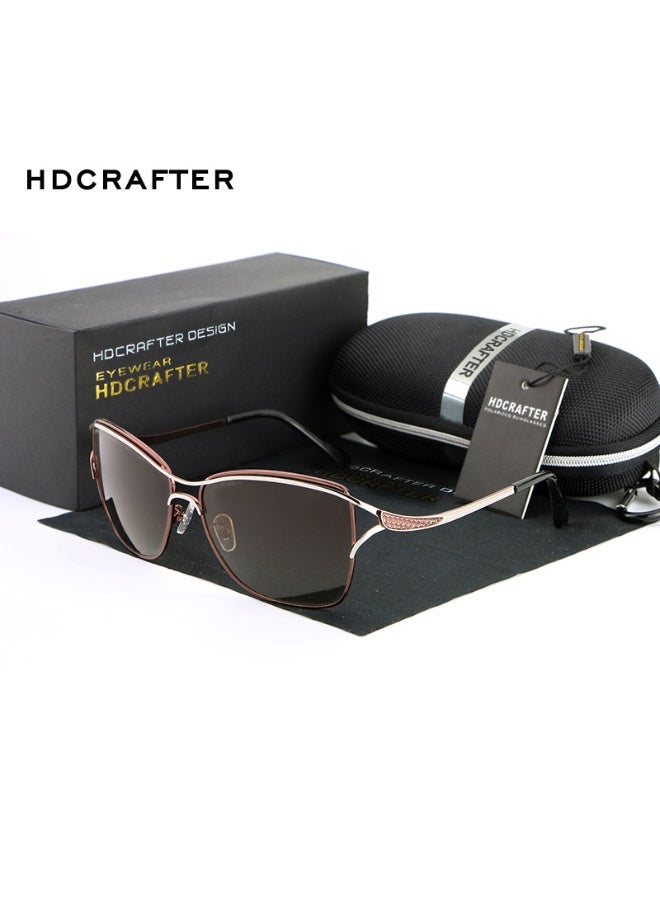 HDCRAFTER Women's Full-Frame Polarized UV400 Aviator Sunglasses - Image 1