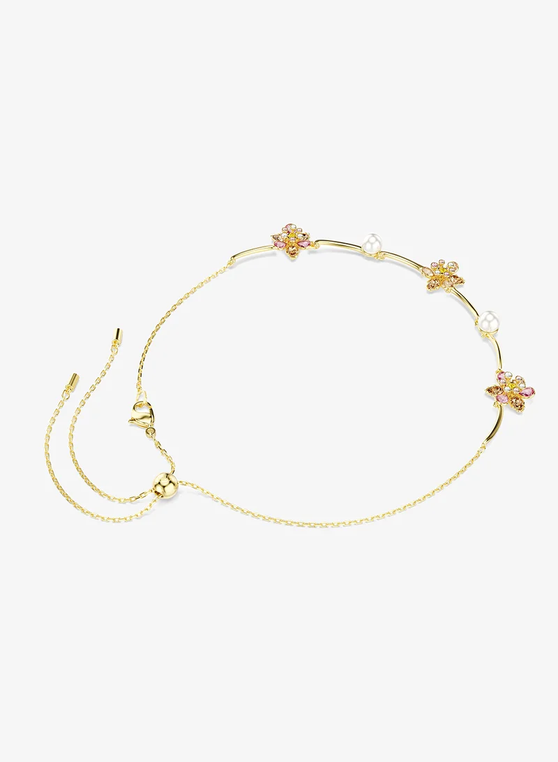 SWAROVSKI Idylli crystal flowers & pearls necklace